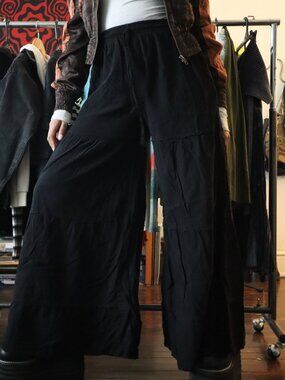 Wide Leg Cotton Pants